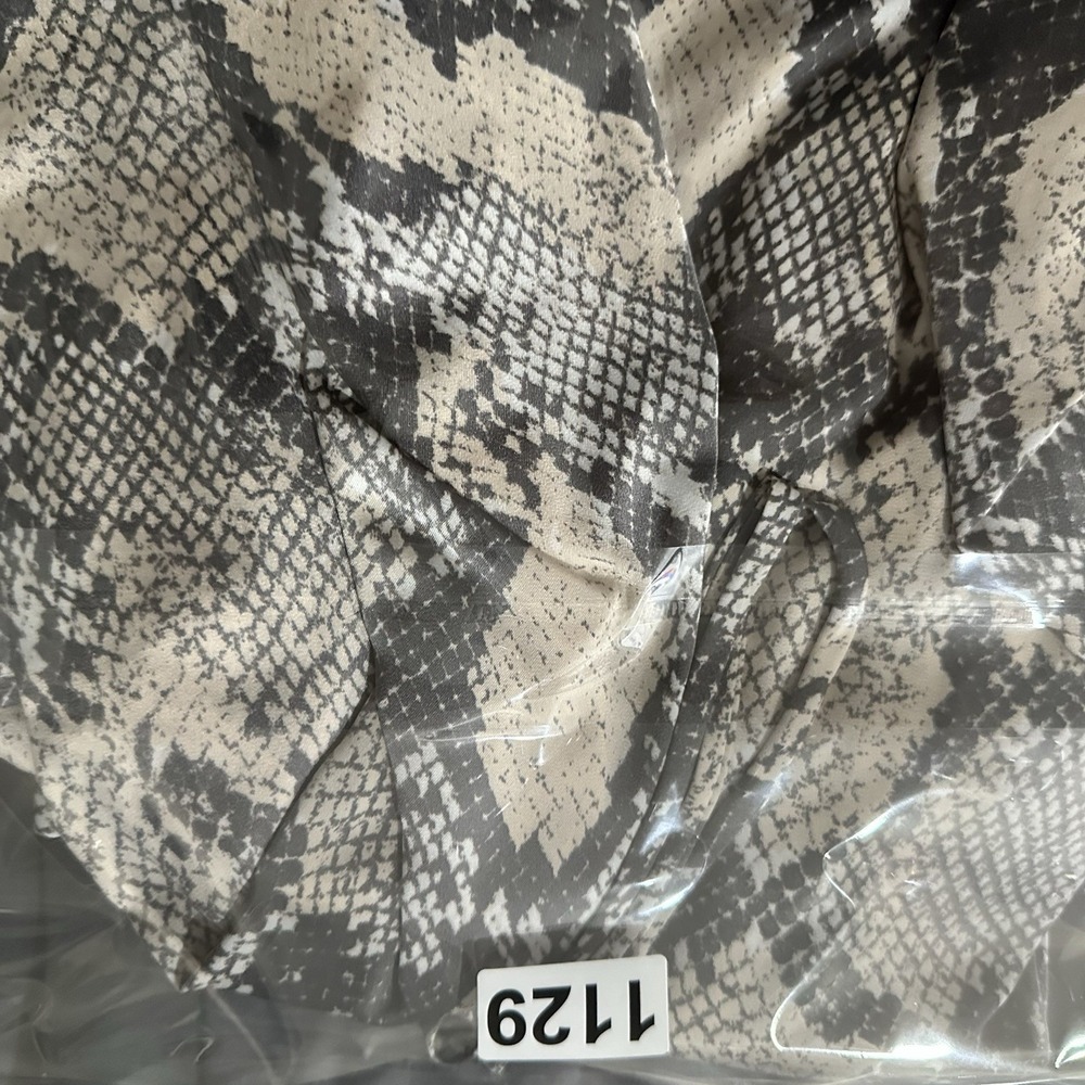 H&M Satin Slip Snake Print Dress Size Large - Picture 8 of 8